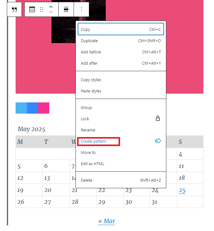 wp-editor-create-pattern